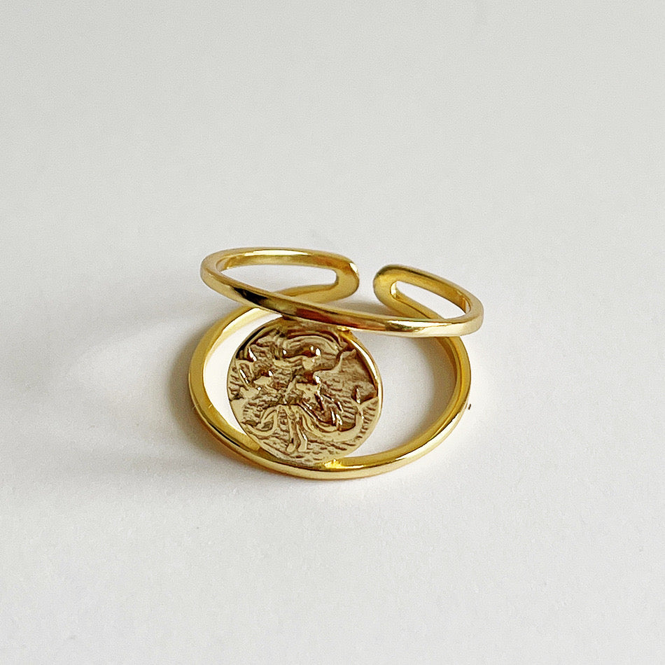 Bague en Argent Pur Style Sirène